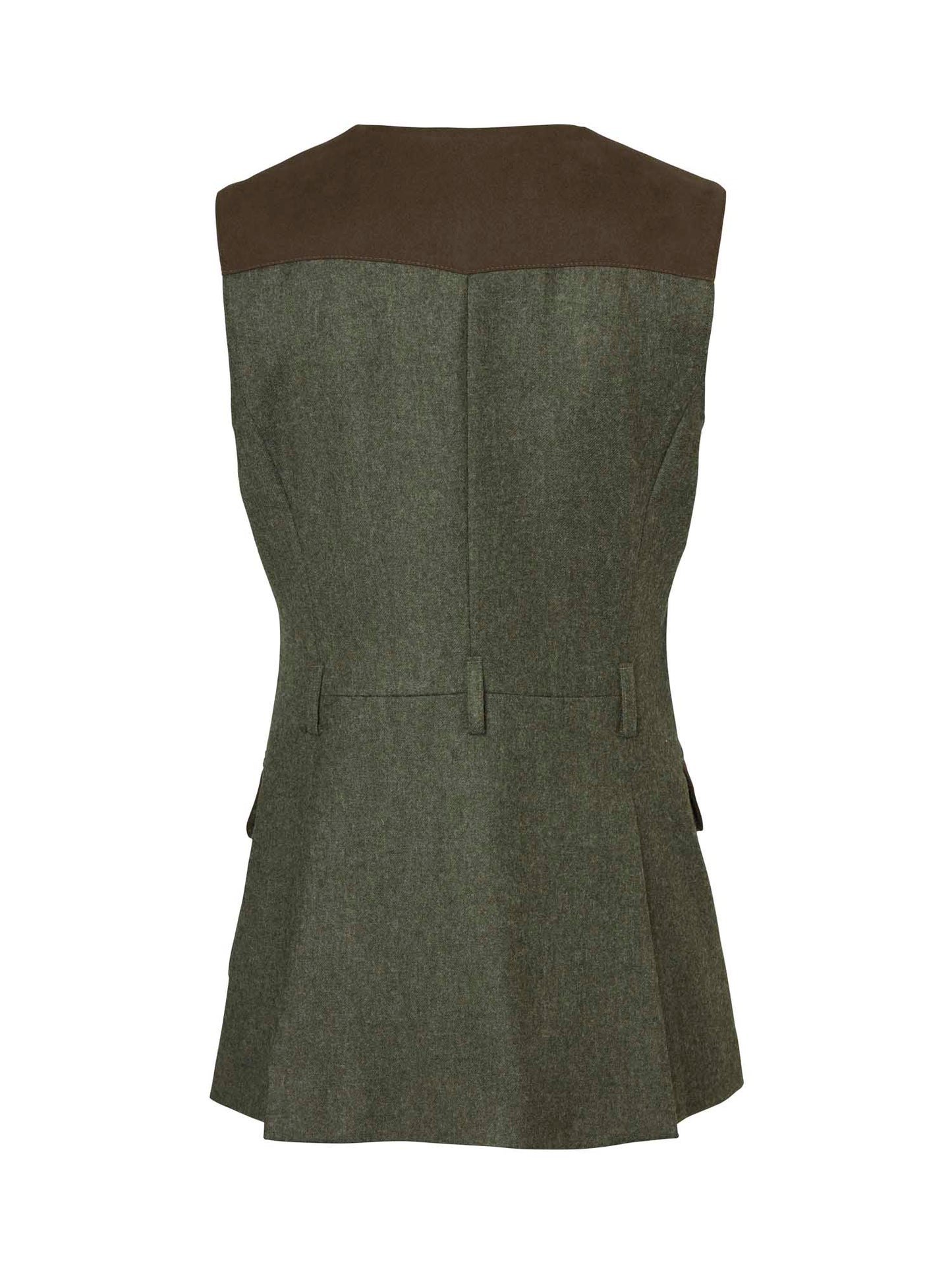 Felisa Shooting Tweed Vest Women - Misty Green - 2