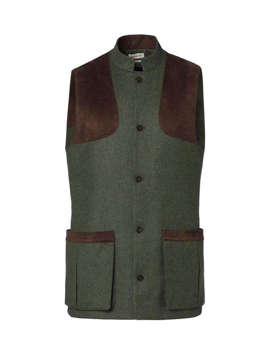 Henry Shooting Tweed Vest Men - Misty Green - 1