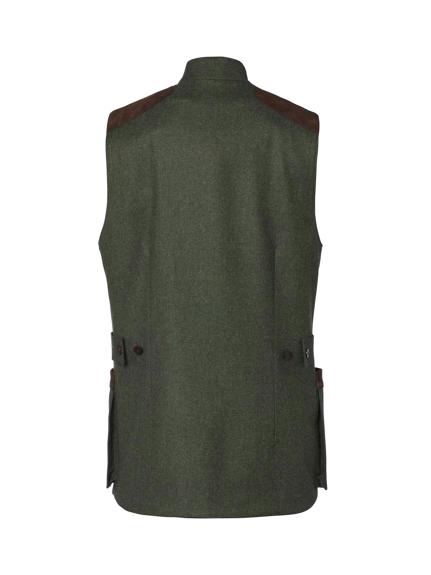 Henry Shooting Tweed Vest Men - Misty Green - 2