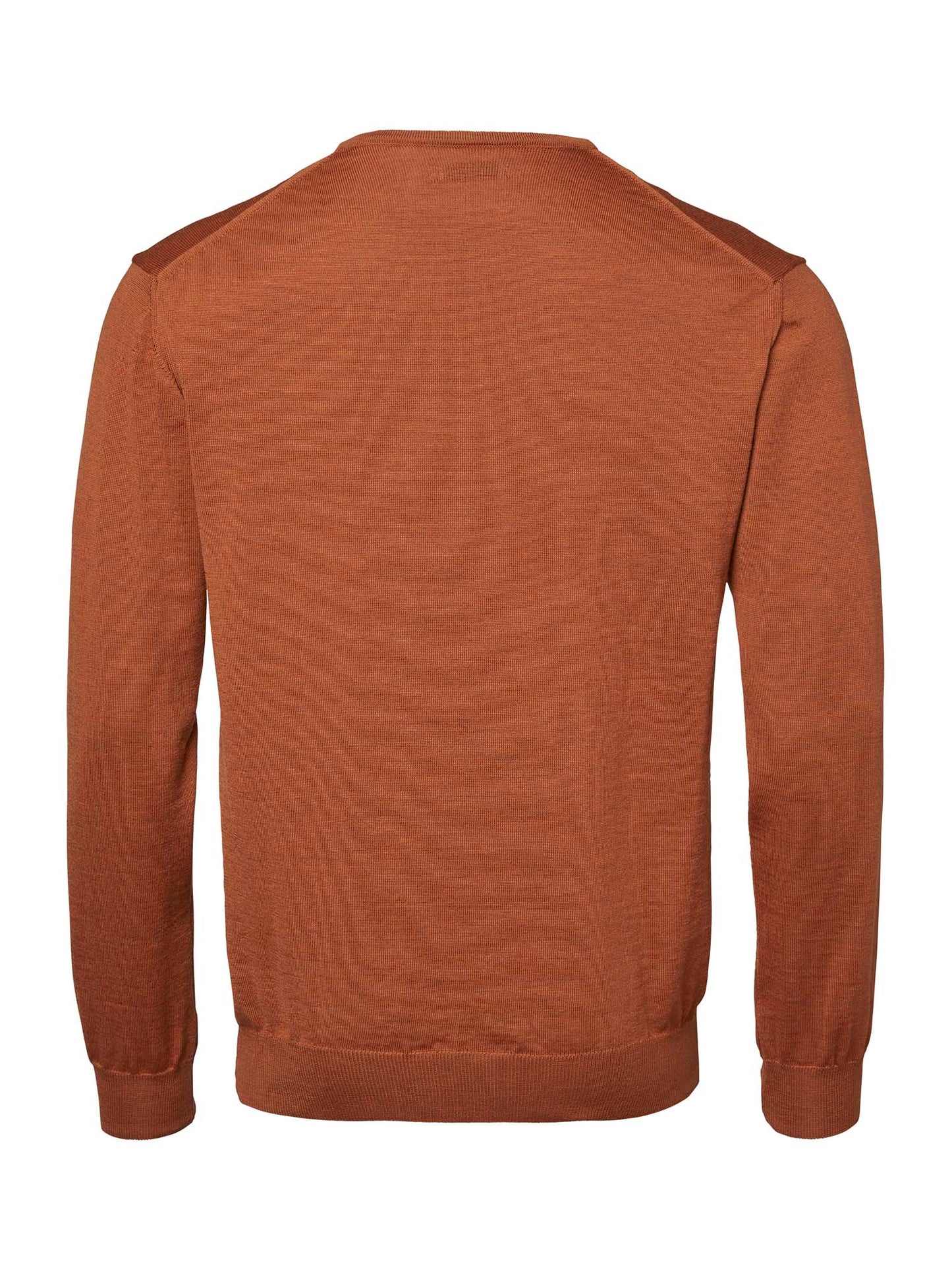 Aston V-Neck Merino Pullover Men - Amber - 2