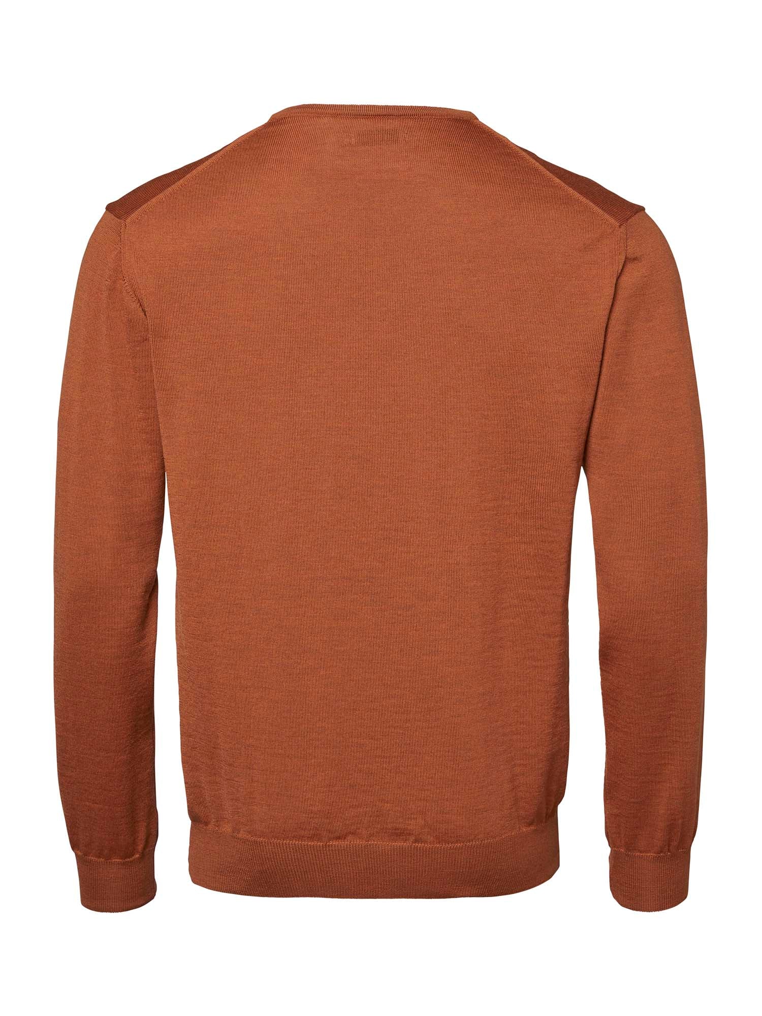 Aston V-Neck Merino Pullover Men - Amber - 2