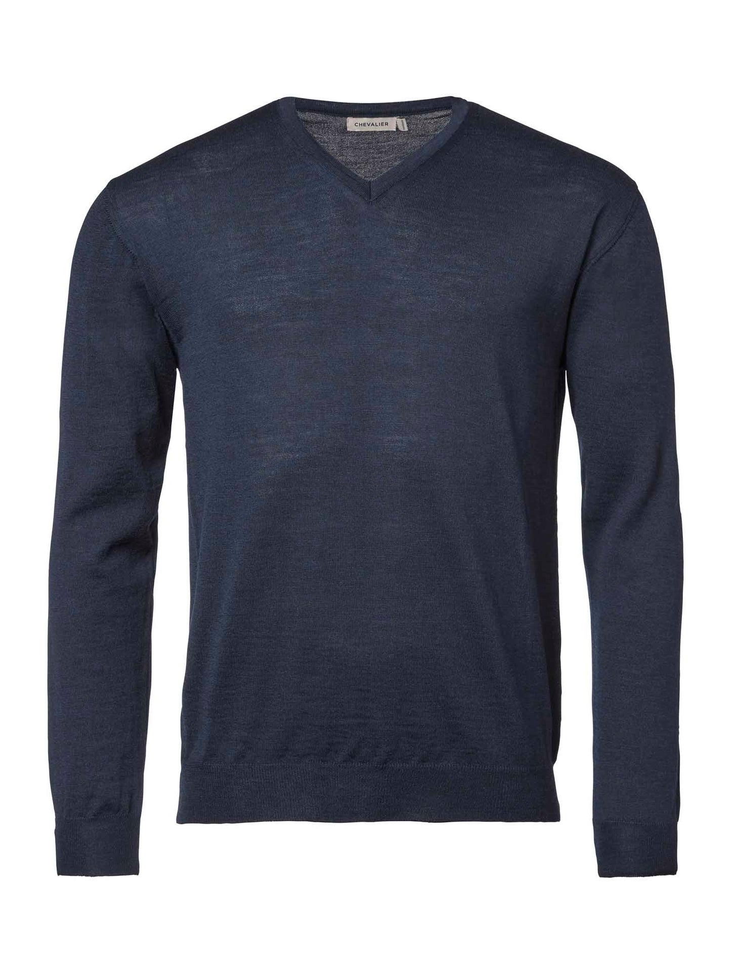 Aston V-Neck Merino Pullover Men - Navy - 1
