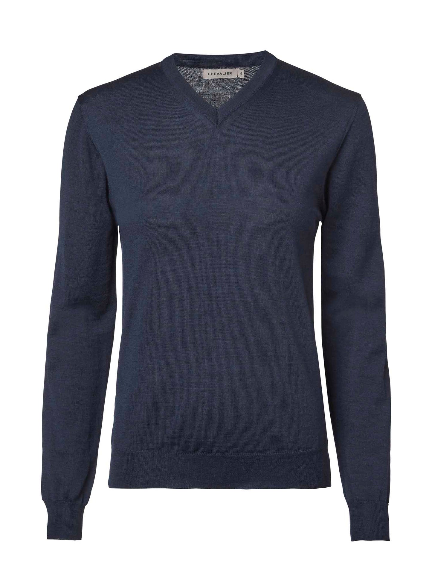Blaise V-Neck Merino Pullover Women - Navy - 1