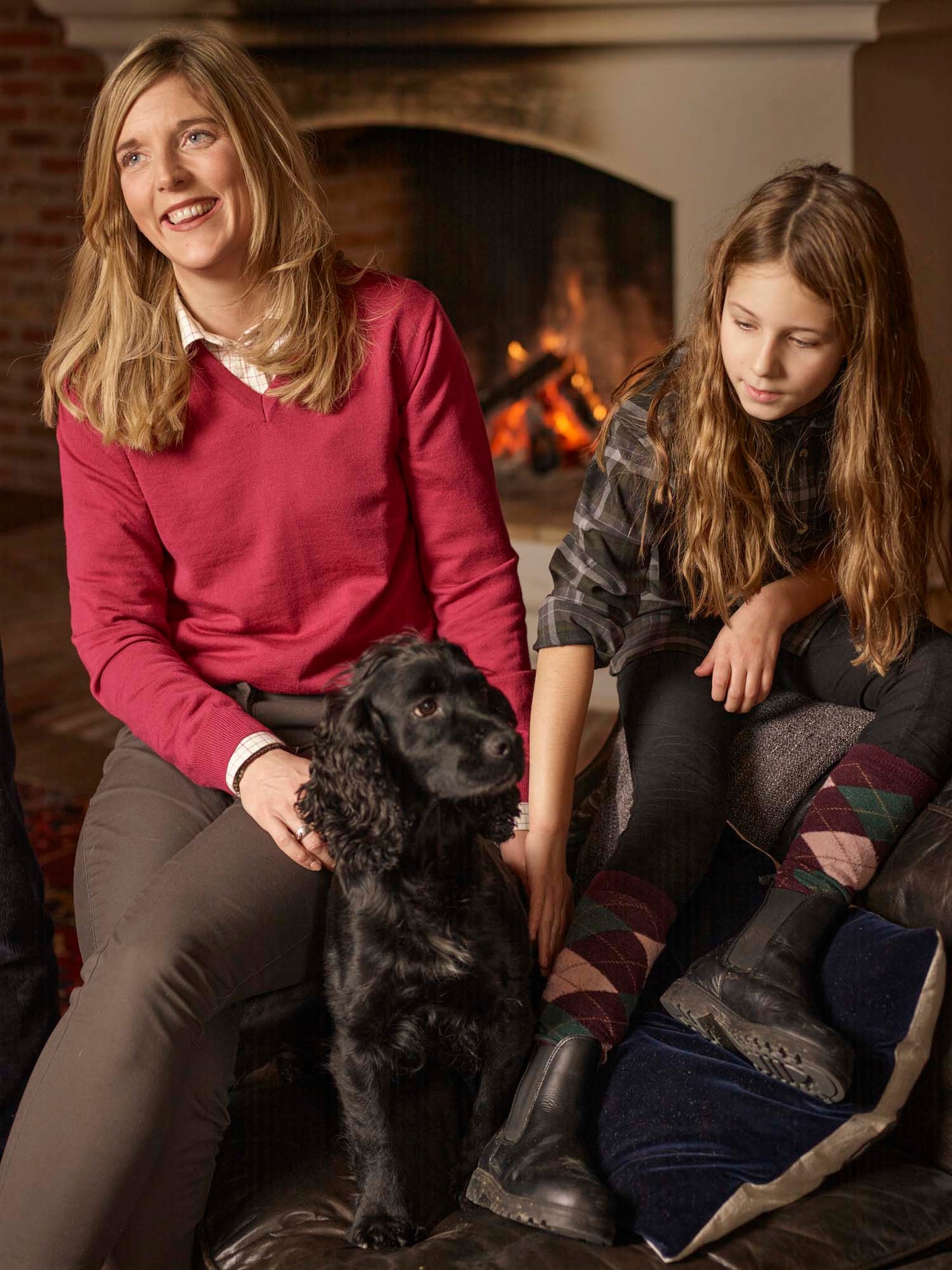 Blaise V-Neck Merino Pullover Women - Cherry Red - 20
