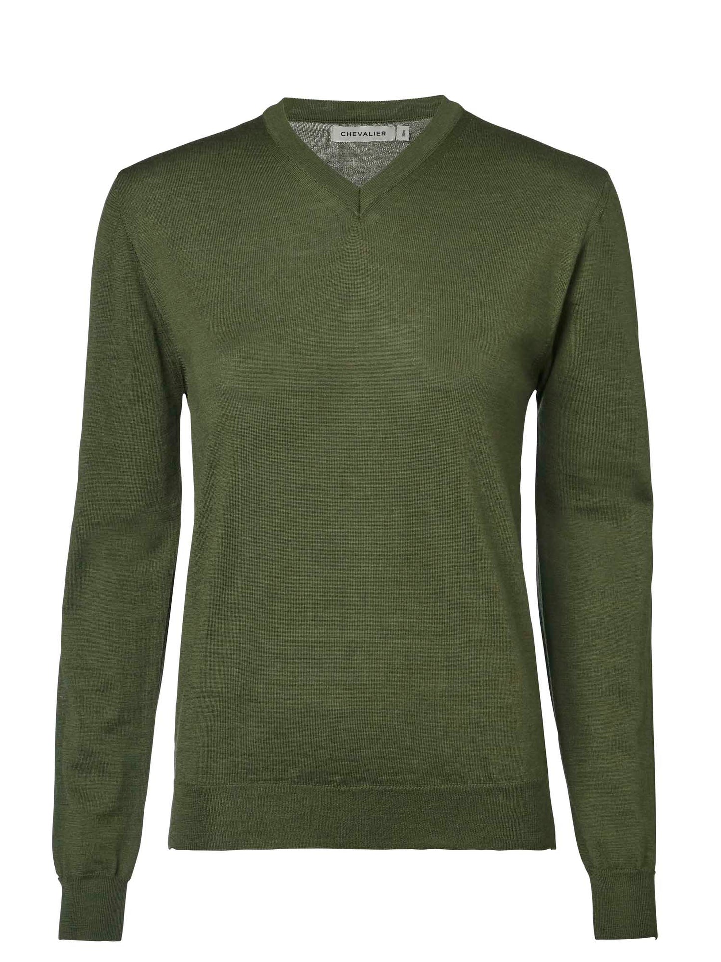 Blaise V-Neck Merino Pullover Women - Pine Green - 1