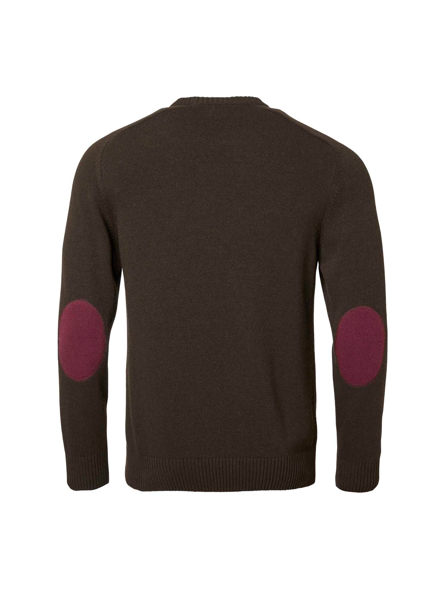 Wykin Wool Pullover Men - Dark Brown - 2