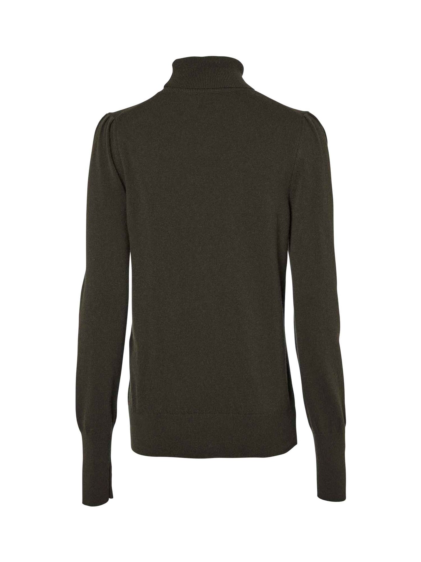 Agnes Rollneck Wool Pullover Women Leather - Brown - 2