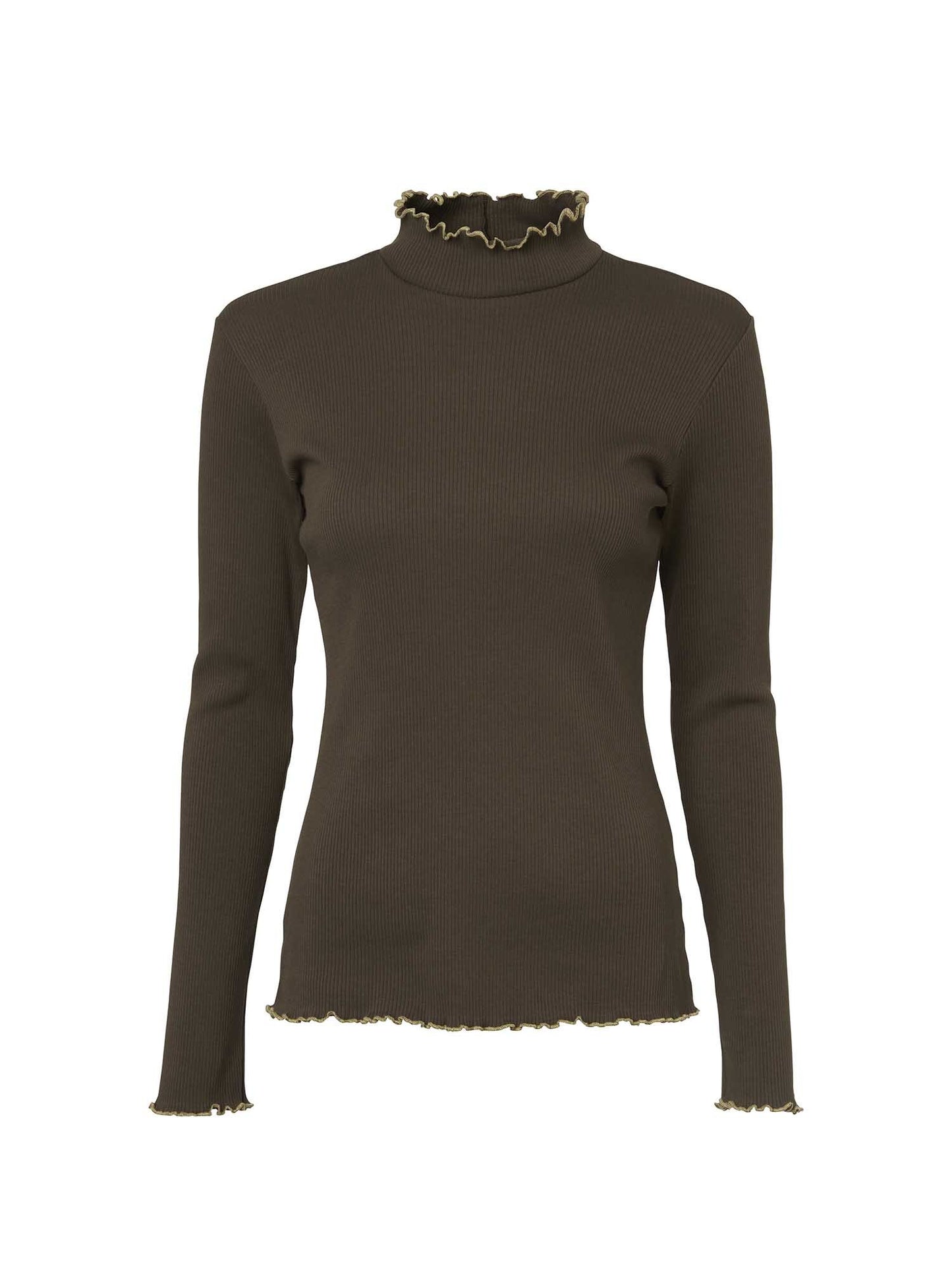 Kelly Longsleeve Top Women - Leather Brown - 1