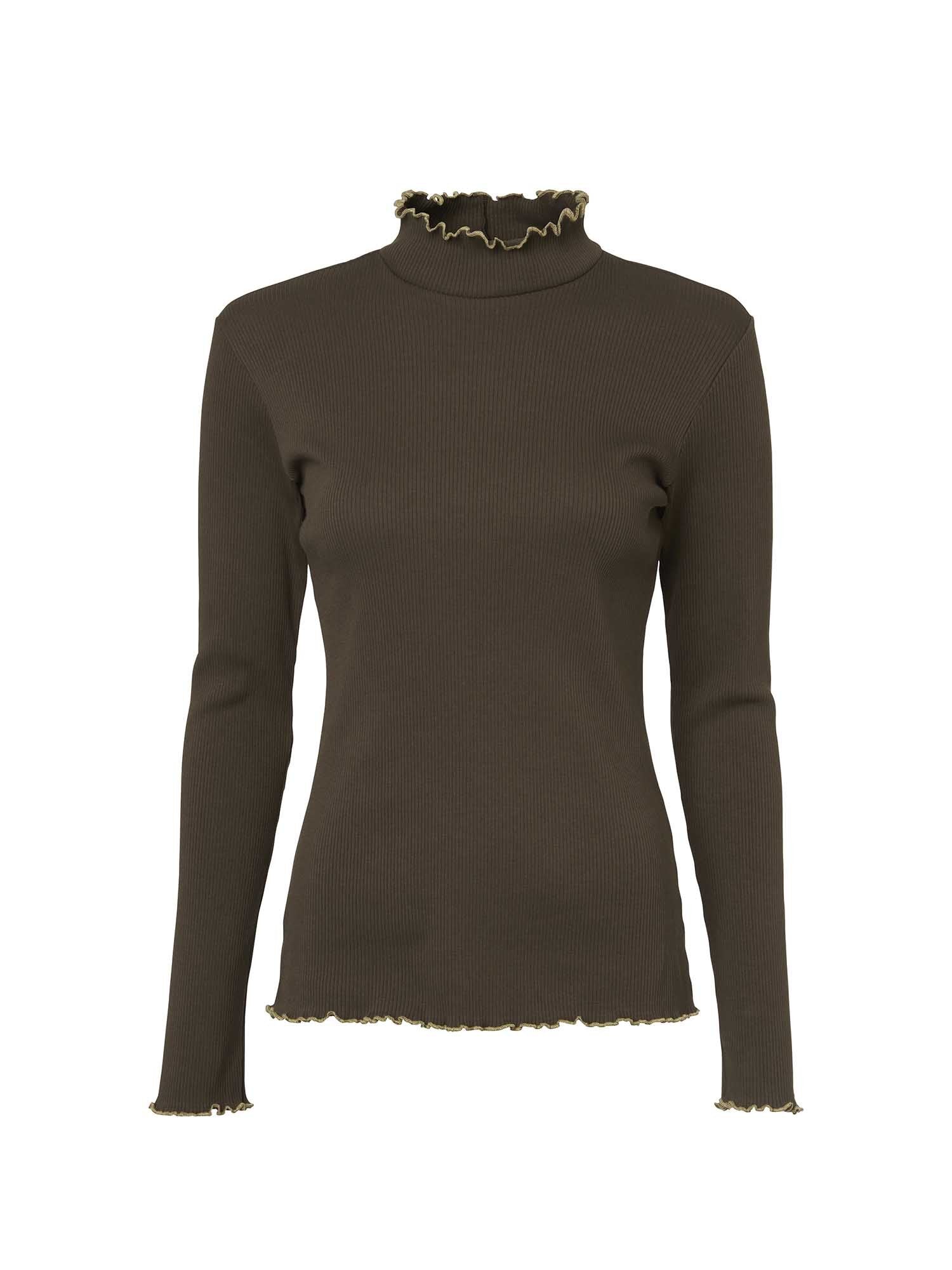 Kelly Longsleeve Top Women - Leather Brown - 1