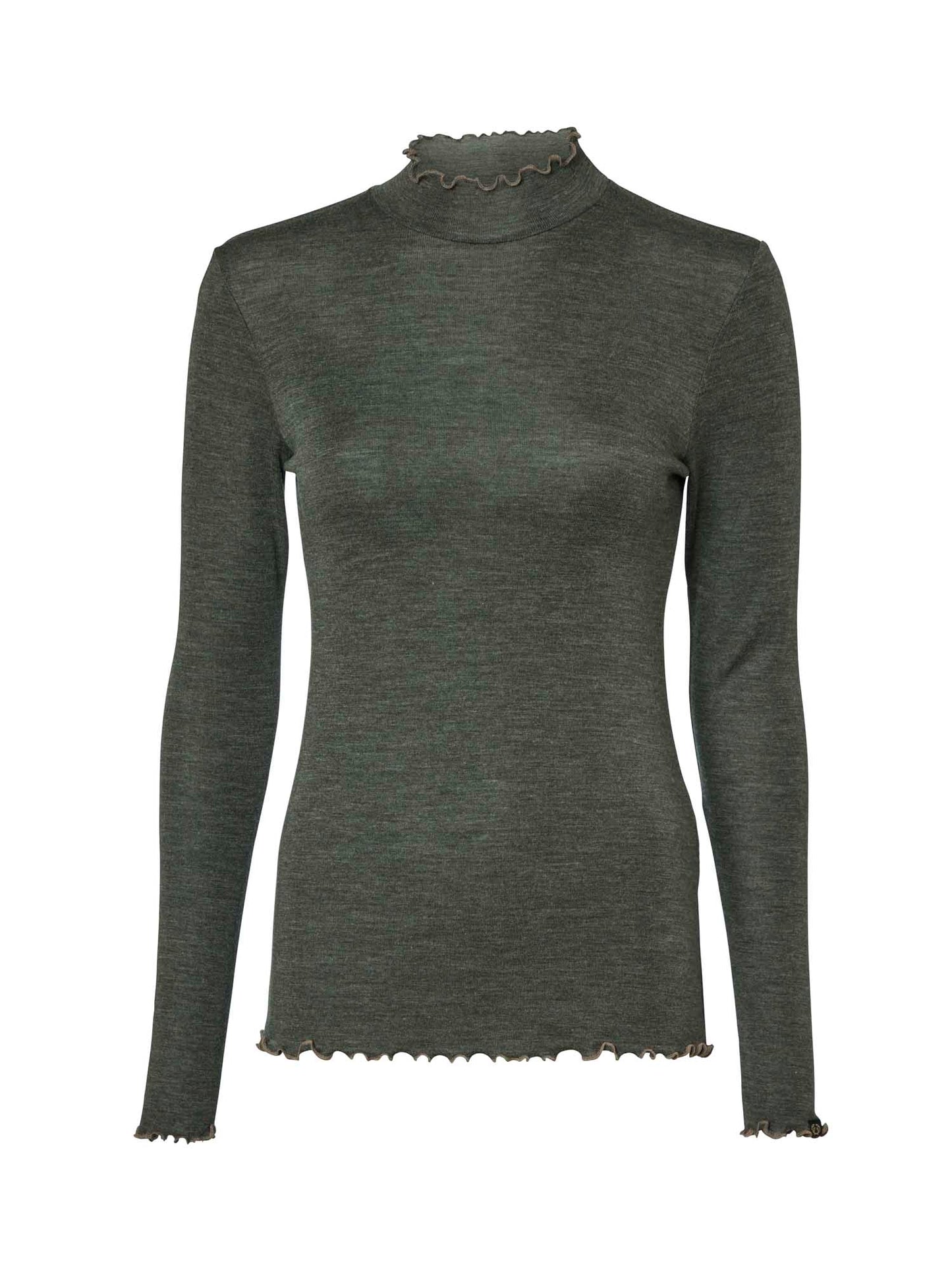 Haven Longsleeve Wool Top Women Dark - Midnight Pine - 1