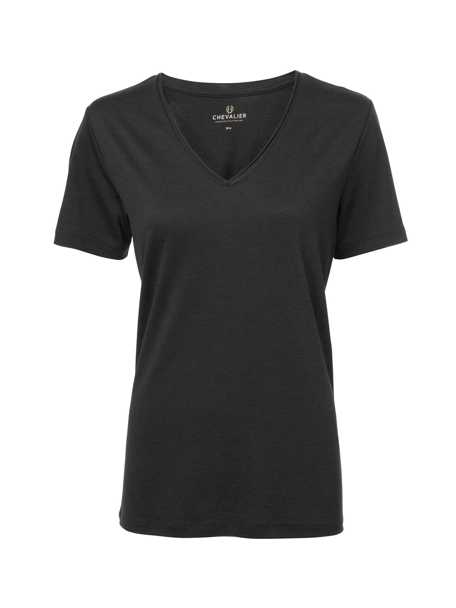 Coley Wool T-shirt Women - Stone Black - 1