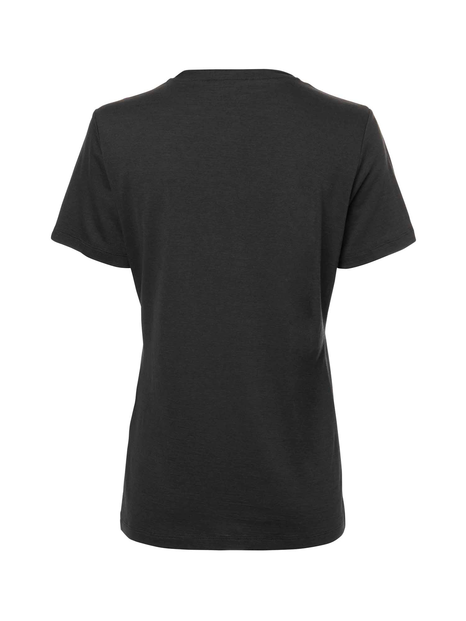 Coley Wool T-shirt Women - Stone Black - 2