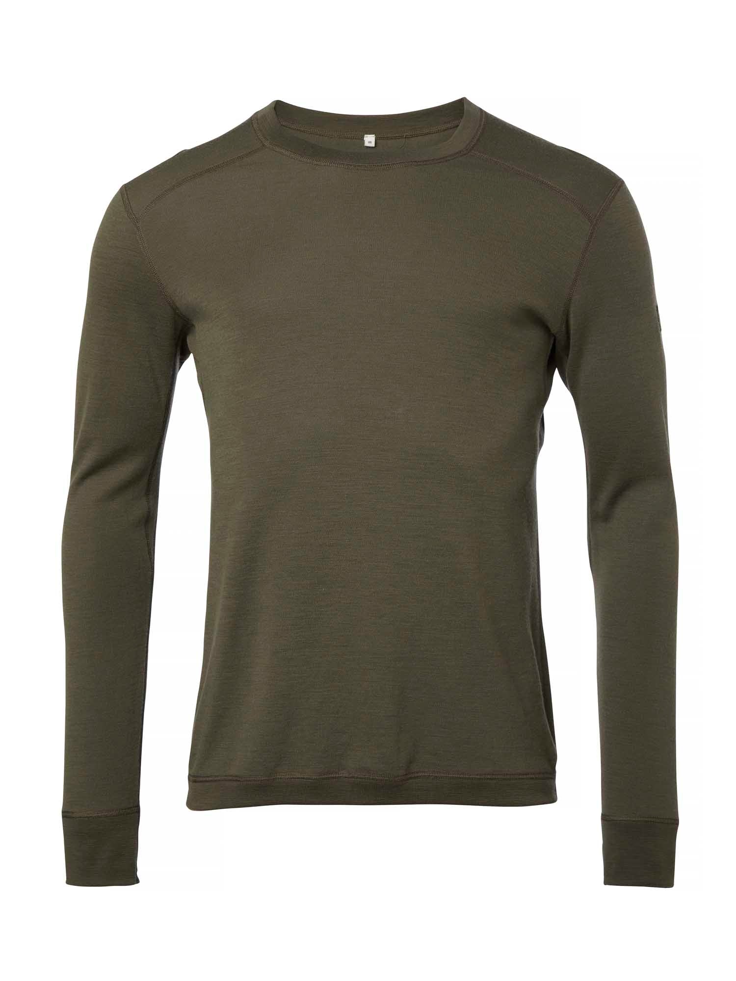 Chevalier 200 Merinowool Crewneck Men - Tarmac Green - 1