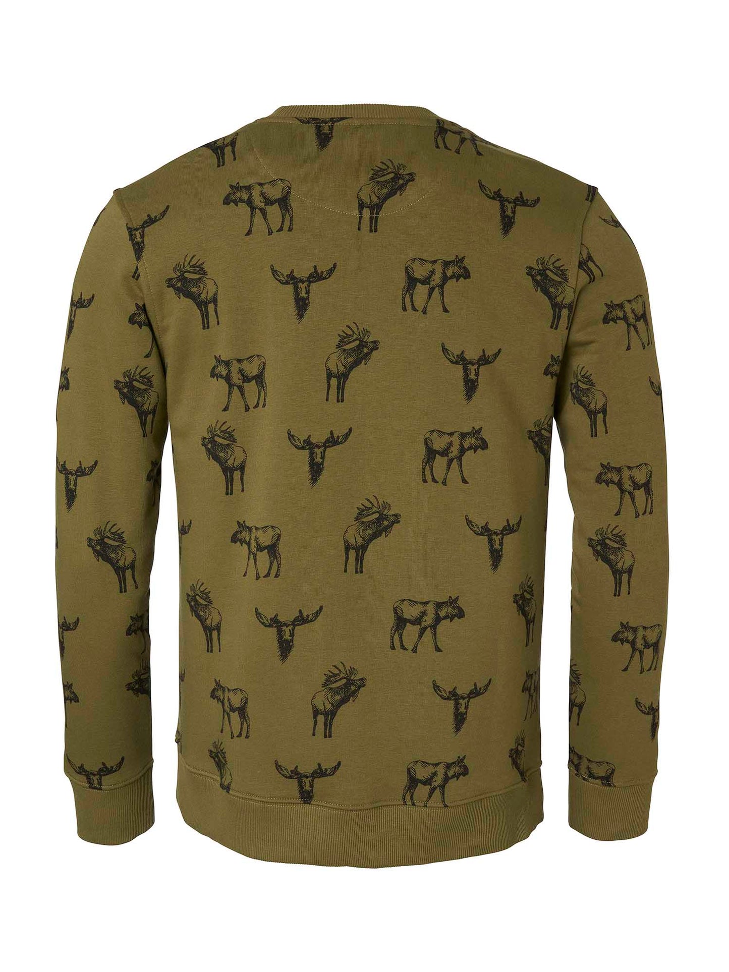 Moose Sweatshirt Men - Forest Green Moose - 2