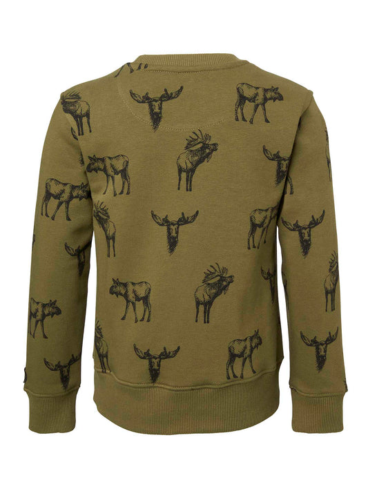 Moose Sweatshirt Junior Forest - Green Moose - 2