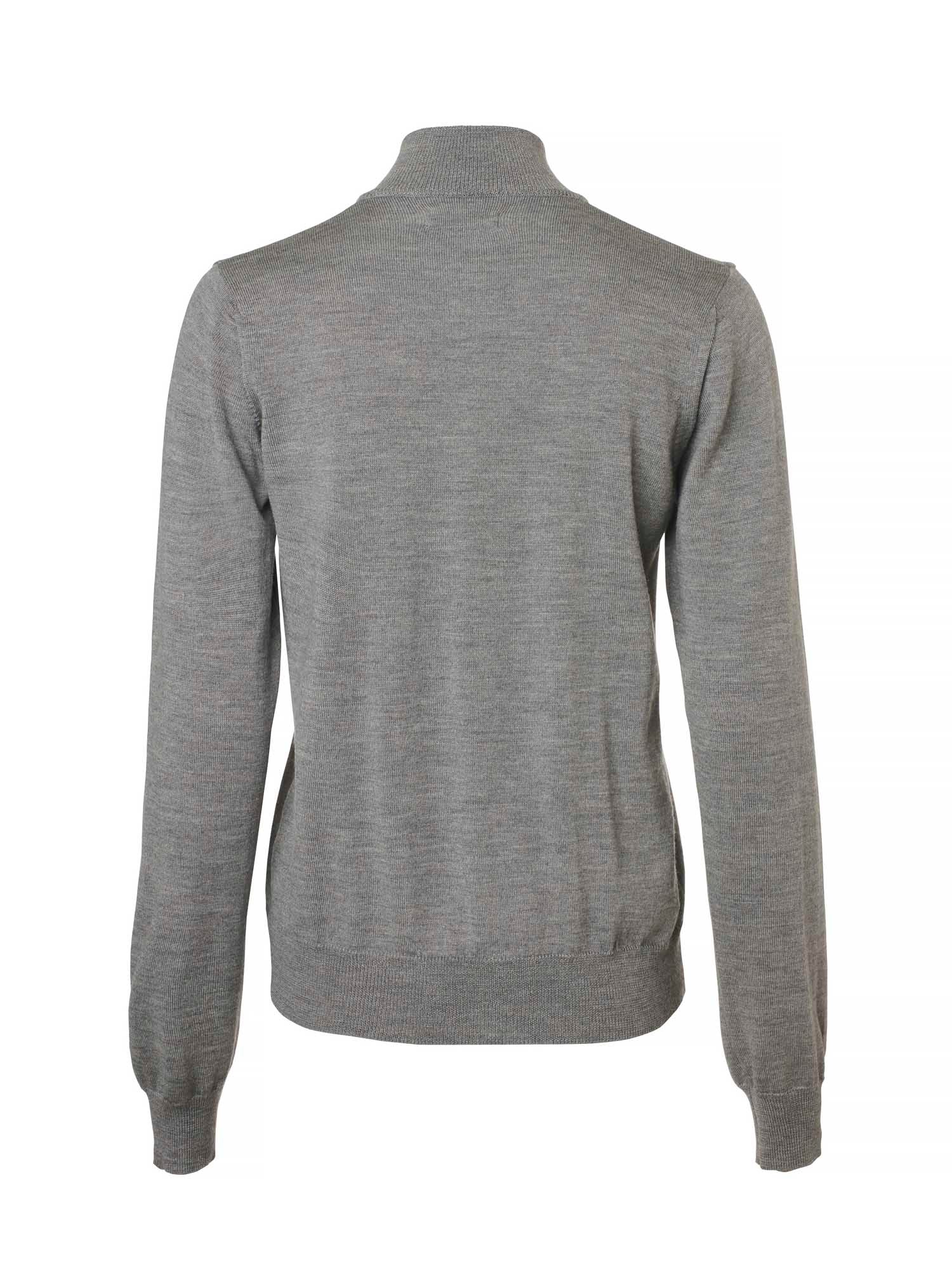 Blaise Buttoned Merino Pullover Women - Smoked Grey - 2
