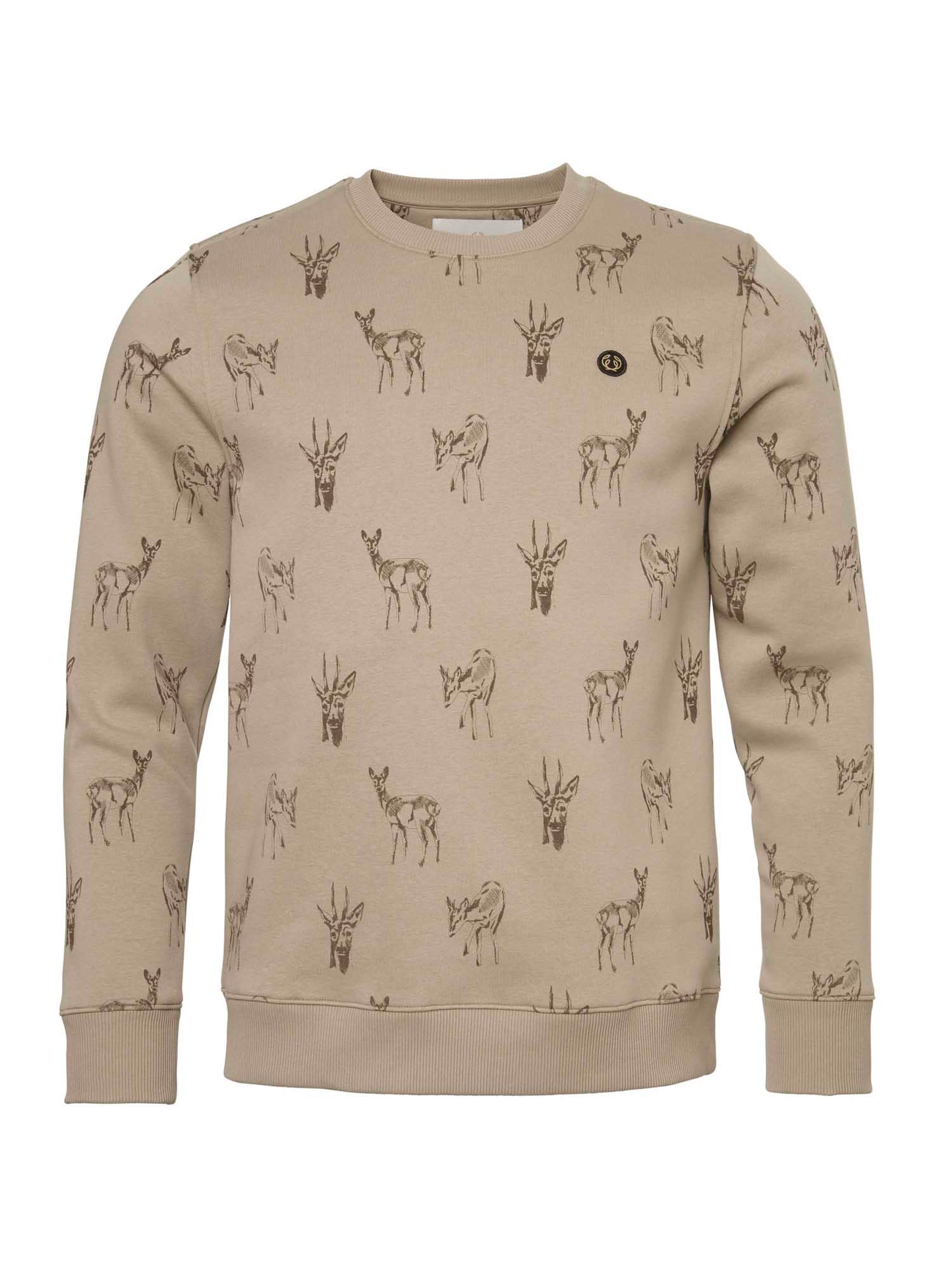 Deer Sweatshirt Men - Close up Deer - 1