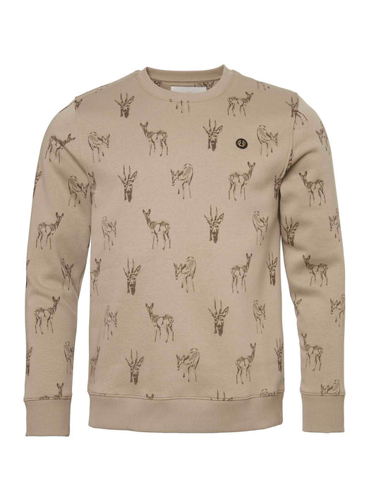 Deer Sweatshirt Men - Close up Deer - 1