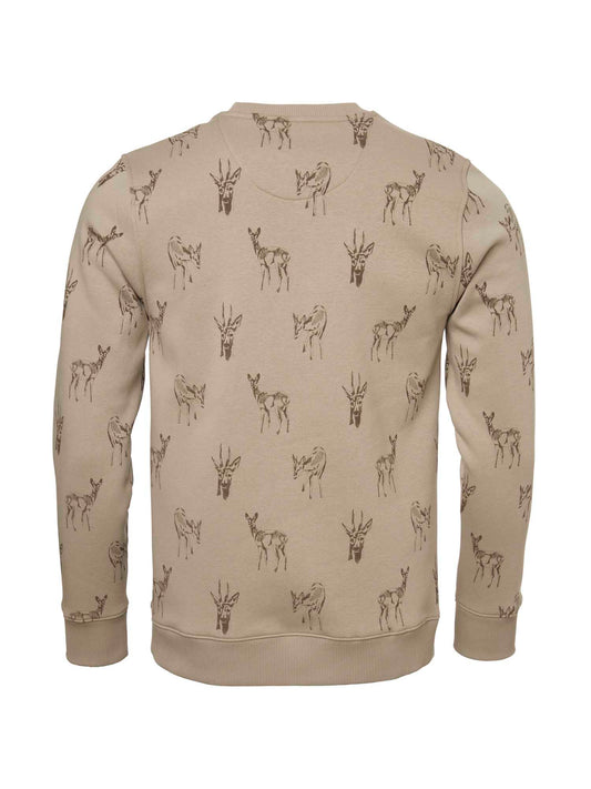 Deer Sweatshirt Men - Close up Deer - 2