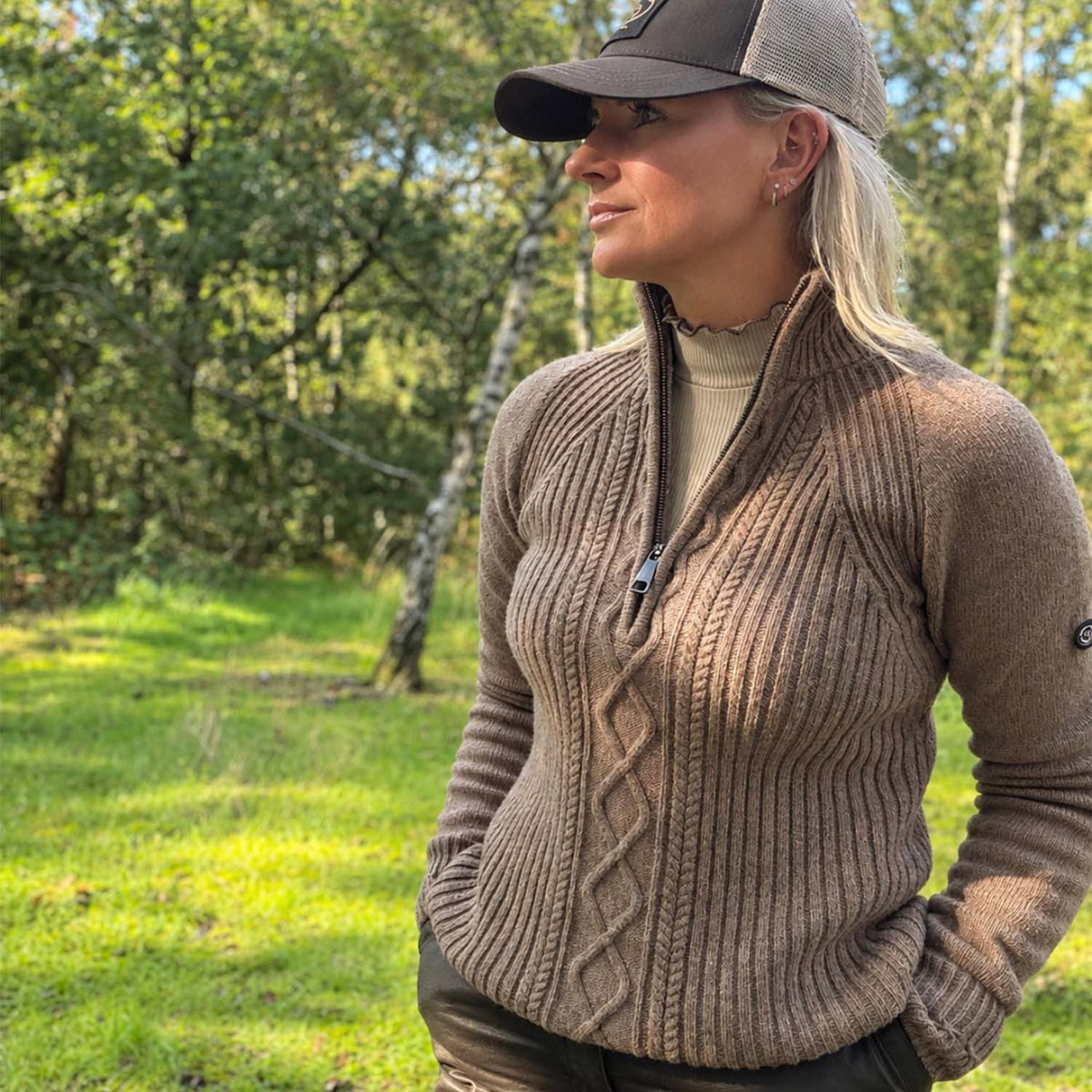 Stella Half Zip Wool Pullover Women - 1