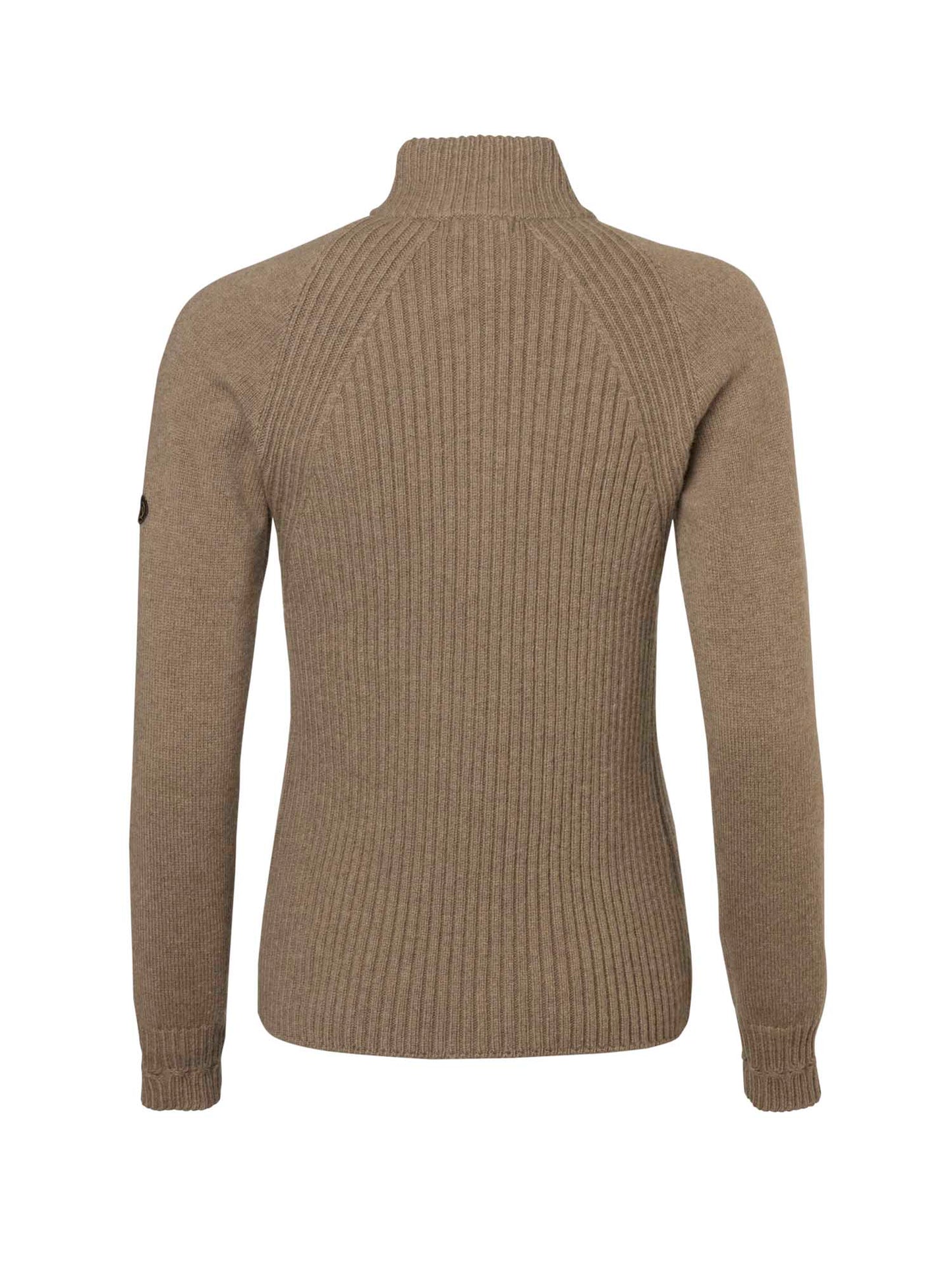 Stella Half Zip Wool Pullover Women - Saddle Brown - 2
