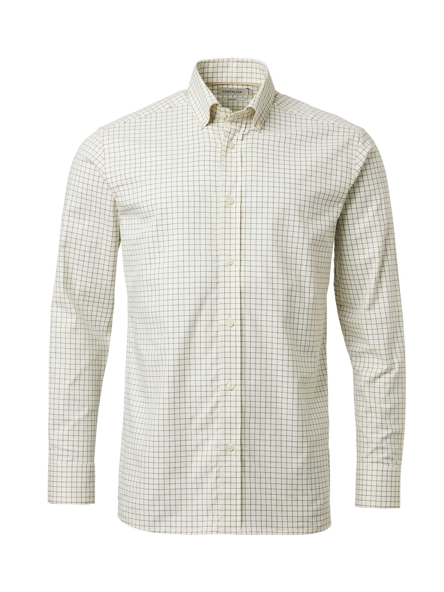Baron Shooting Fit Stretch Shirt Men - Highland Green Tattersall - 1