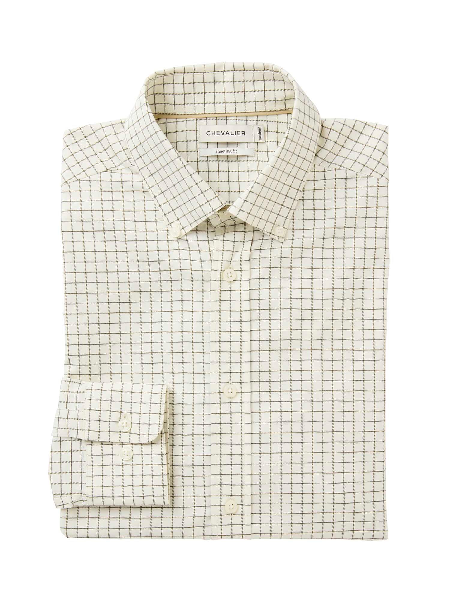 Baron Shooting Fit Stretch Shirt Men - Highland Green Tattersall - 3