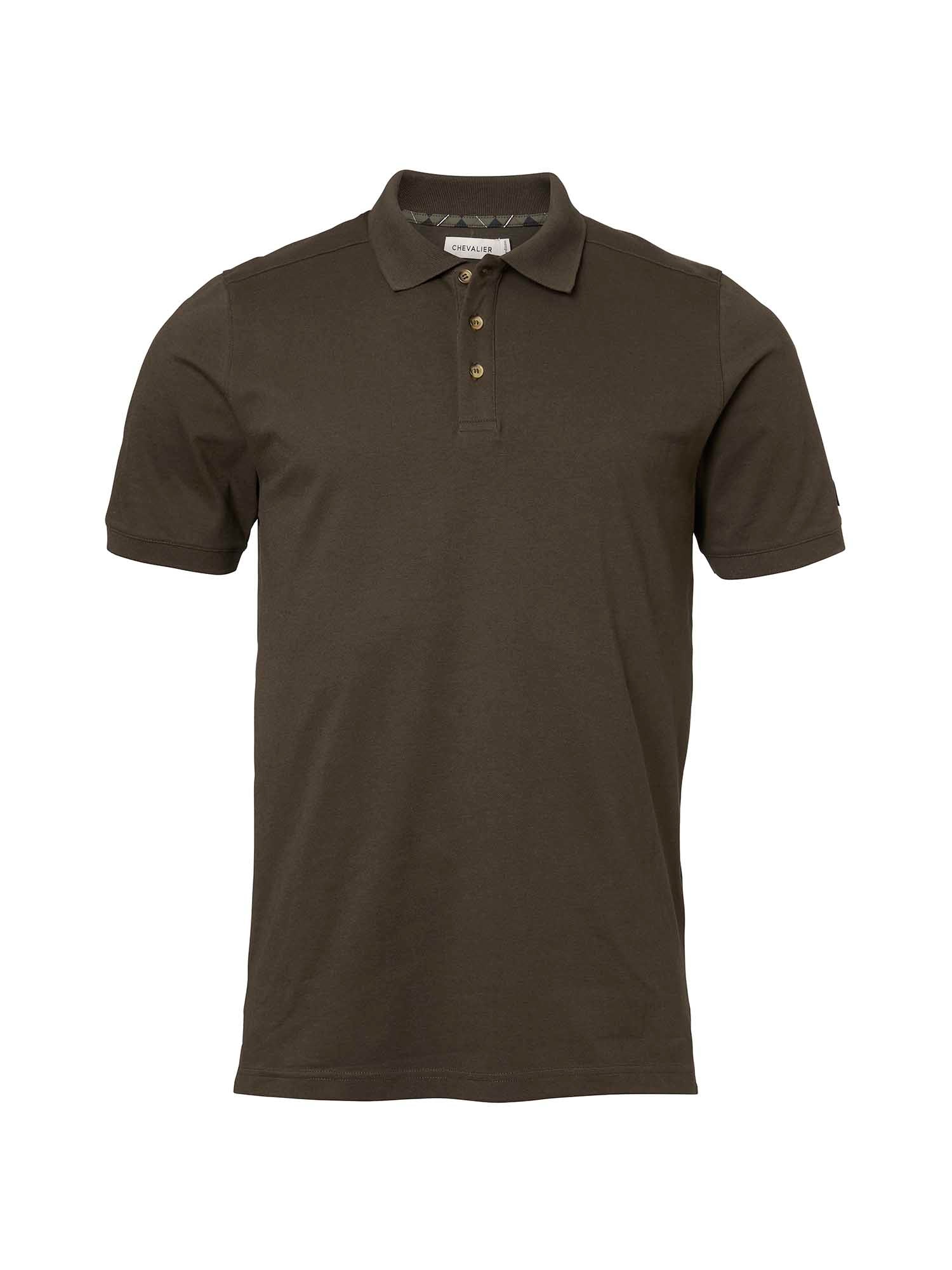 Trevor Polo Shirt Men - Leather Brown - 1