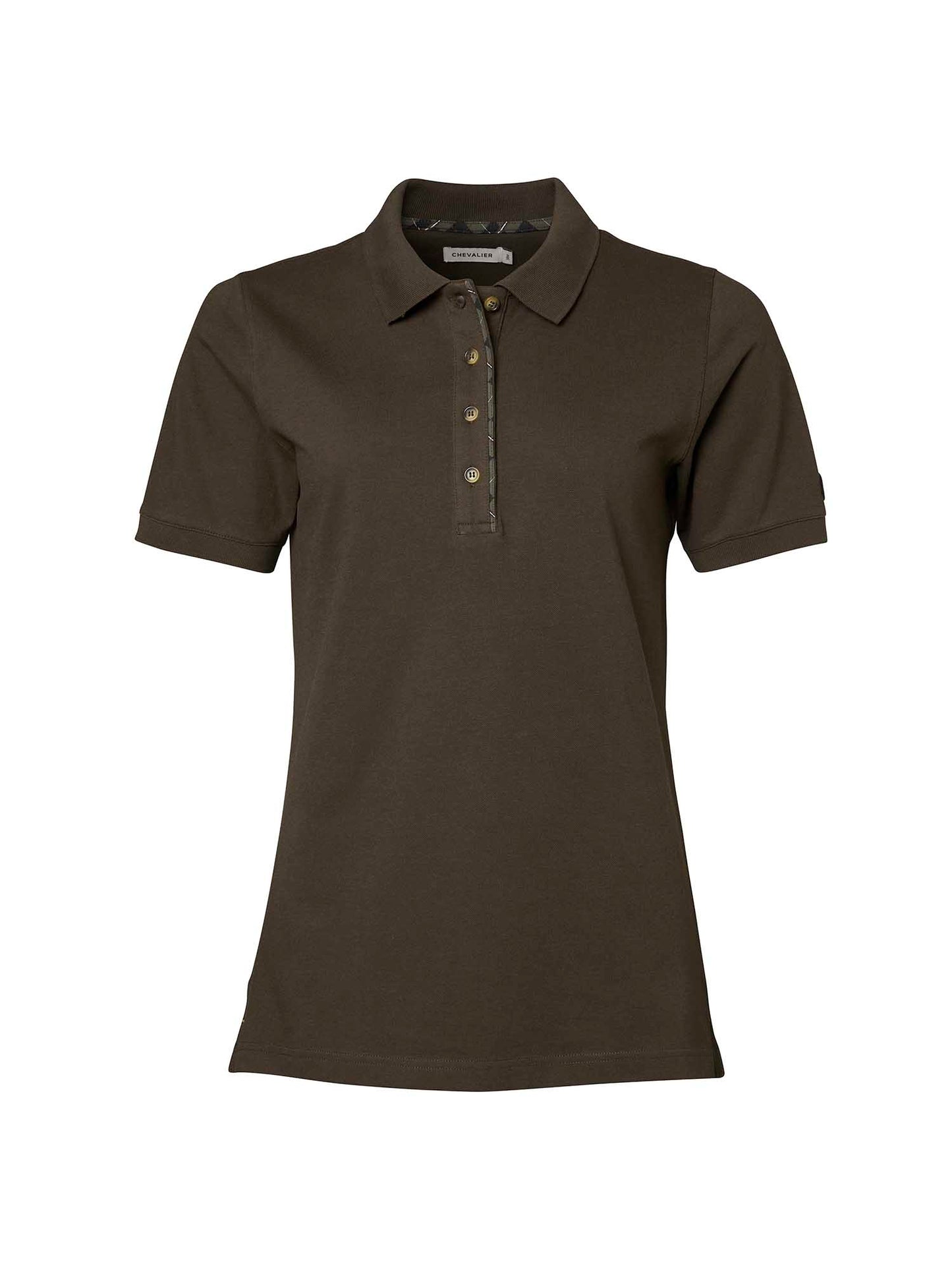 Gwyn Polo Shirt Women - Leather Brown - 1