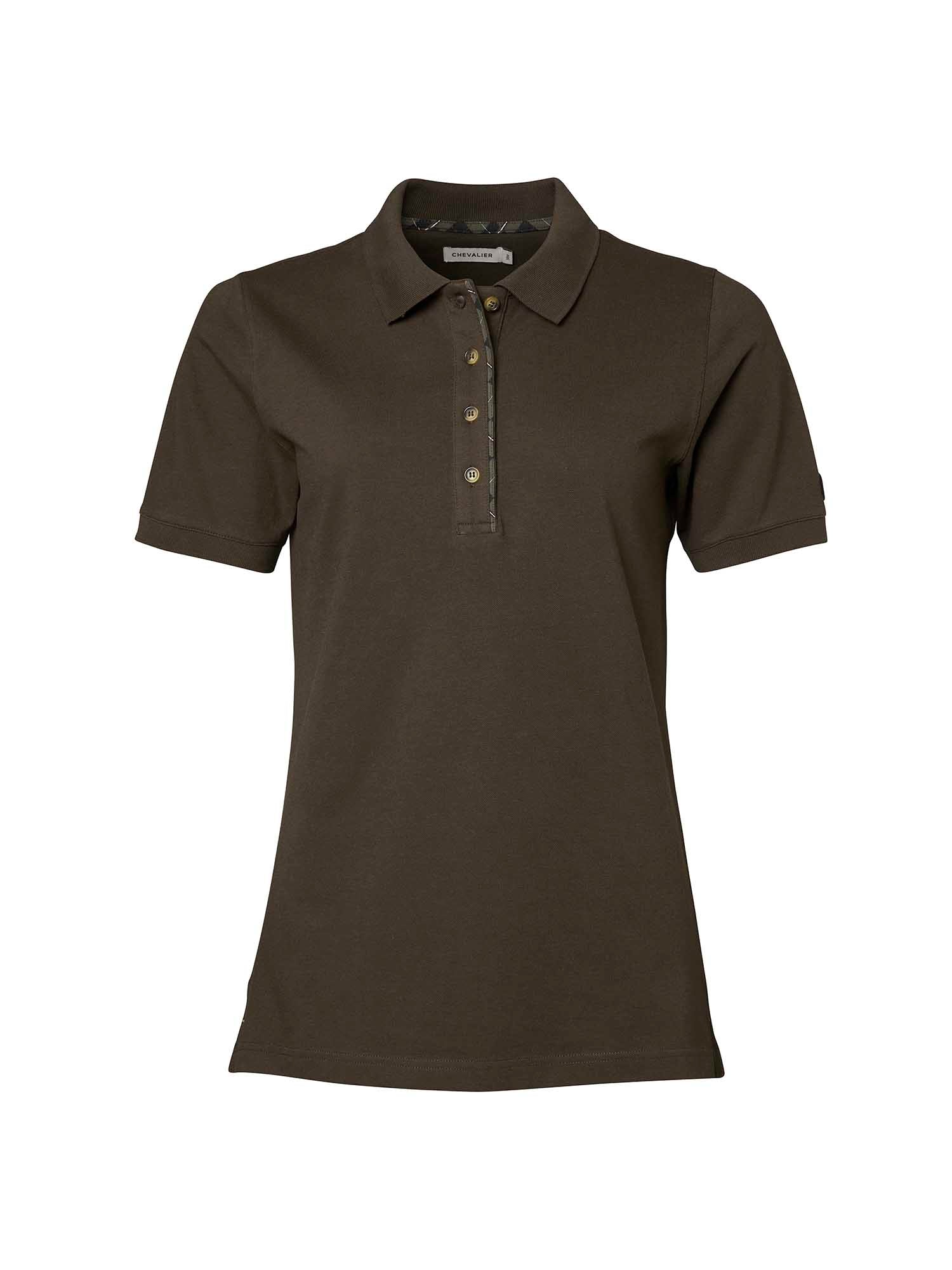 Gwyn Polo Shirt Women - Leather Brown - 1