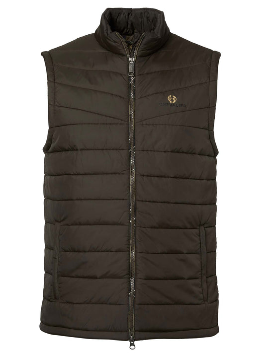 Quintin Padded Vest Men - Leather Brown - 10