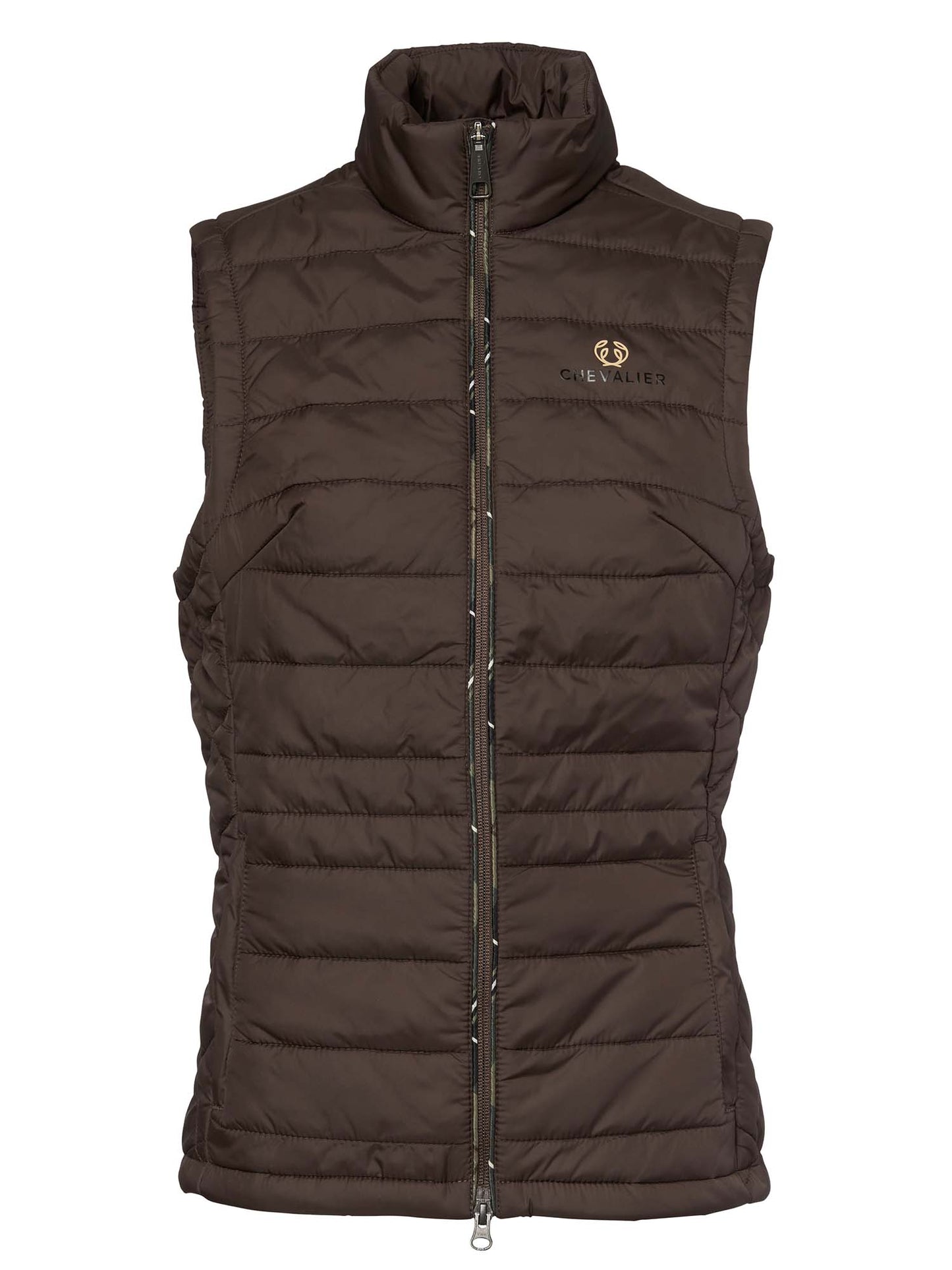 Quintin Padded Vest Women - Leather Brown - 10