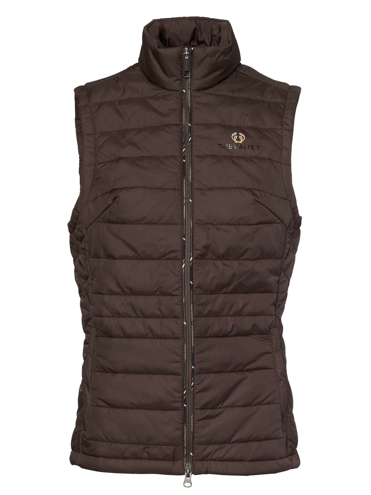 Quintin Padded Vest Women - Leather Brown - 10