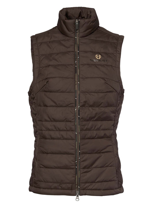 Quintin Padded Vest Women - Leather Brown - 10
