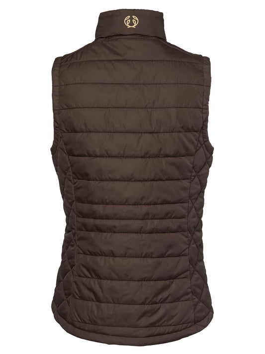 Quintin Padded Vest Women - Leather Brown - 11