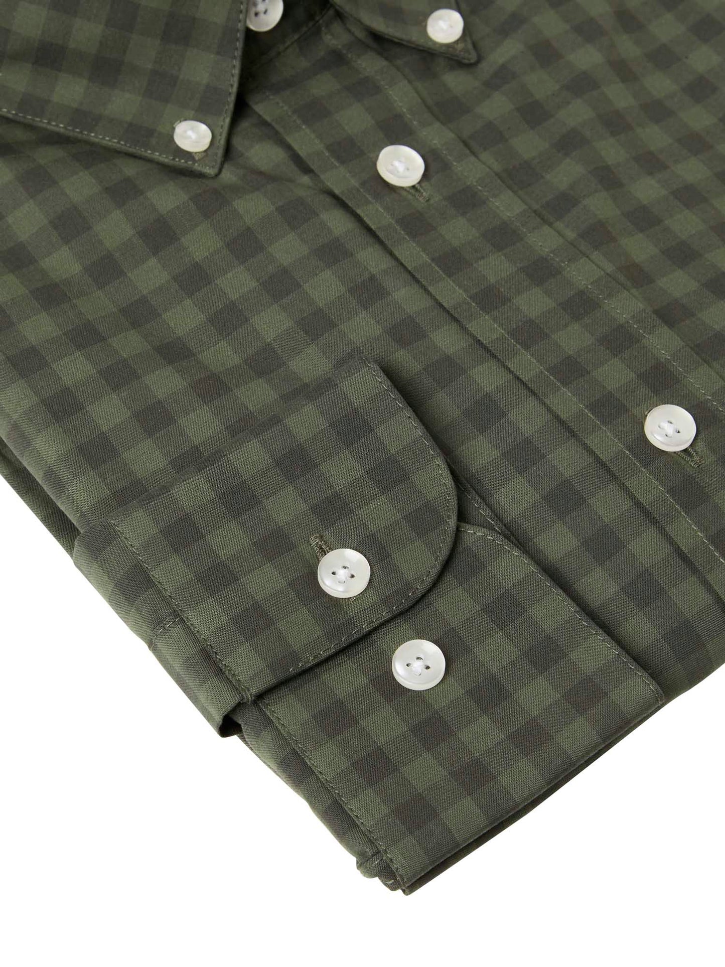 Betley Regular Fit Shirt Men - Glade Green Checked - 5