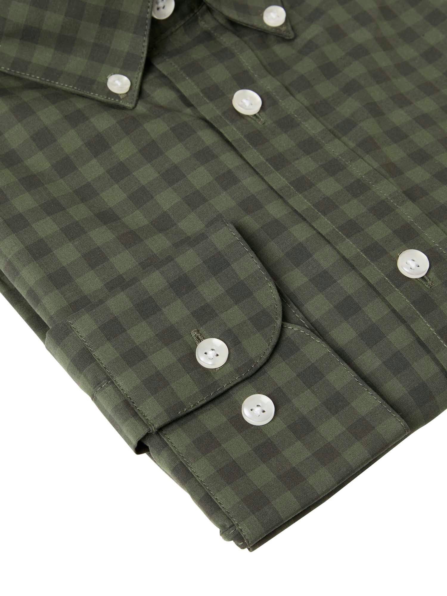 Betley Regular Fit Shirt Men - Glade Green Checked - 5
