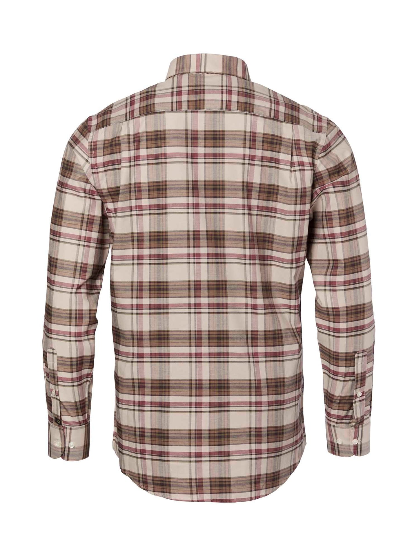 Betley Regular Fit Shirt Men - Millet Brown Checked - 2