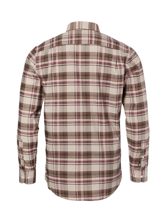 Betley Regular Fit Shirt Men - Millet Brown Checked - 2