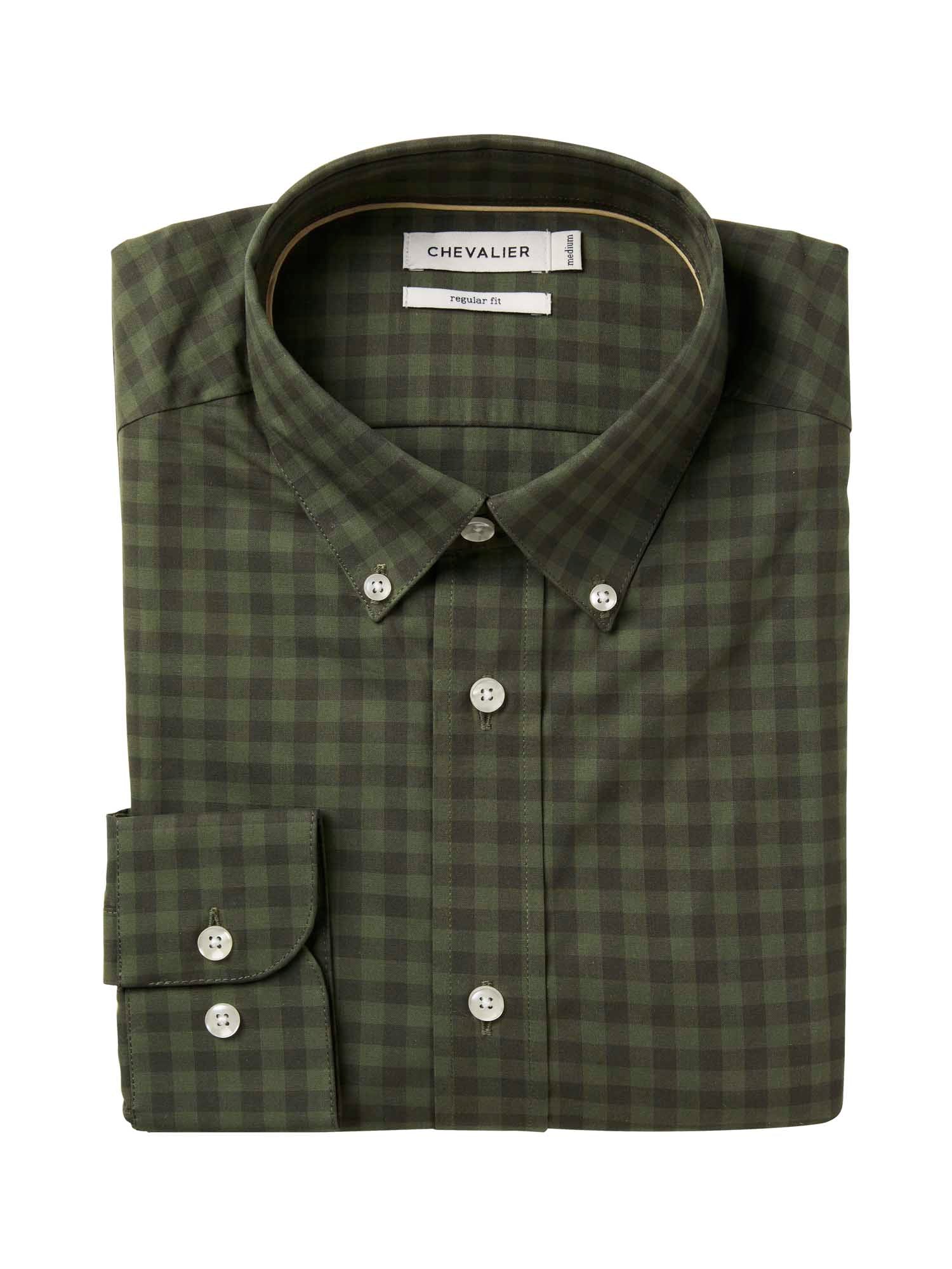Betley Regular Fit Shirt Men - Glade Green Checked - 3