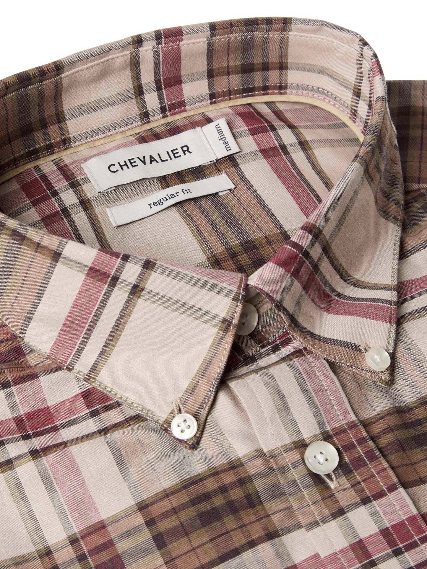 Betley Regular Fit Shirt Men - Millet Brown Checked - 4