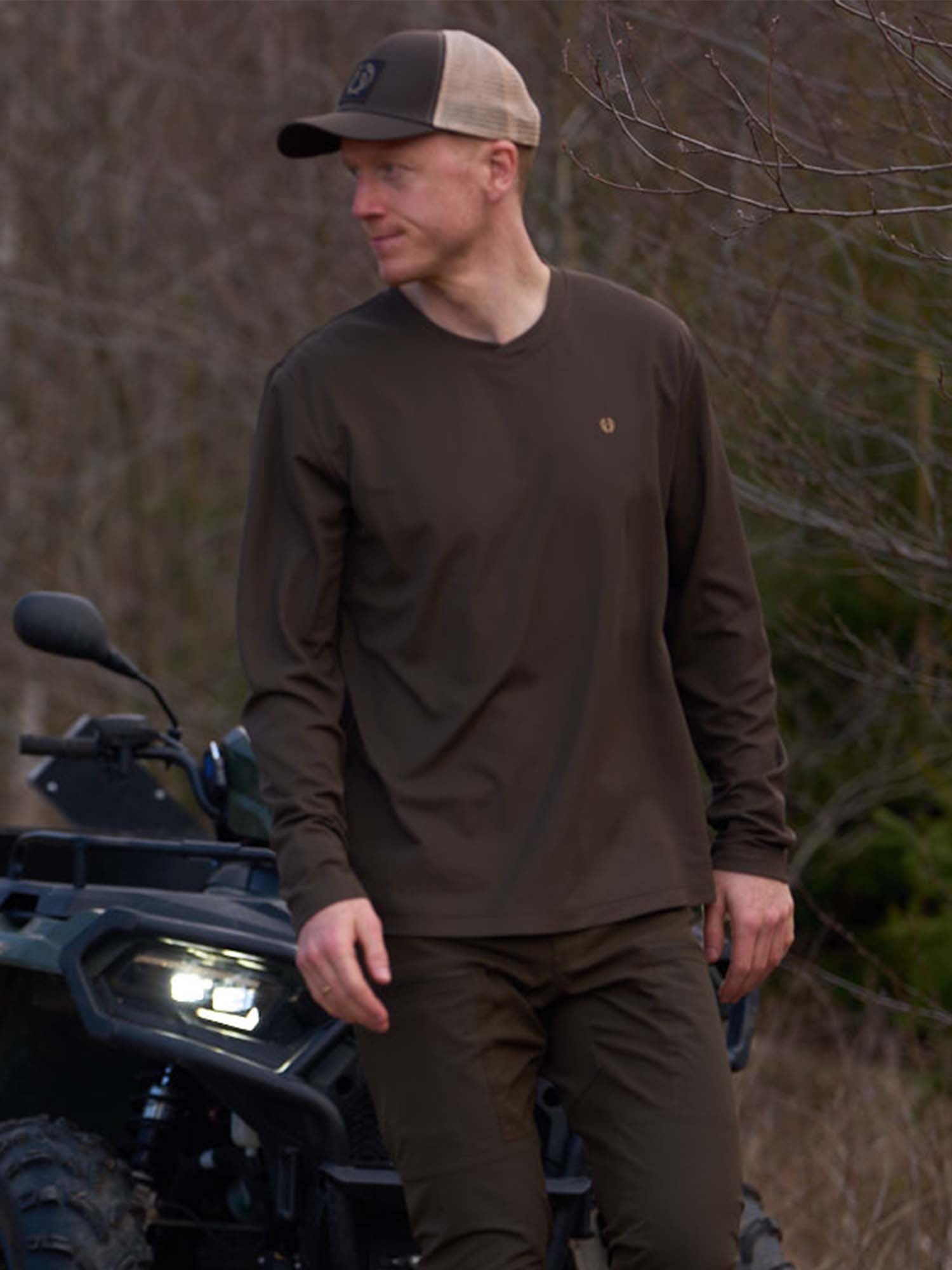 Stalker Technical Longsleeve T-shirt Men - Fallow Brown - 10
