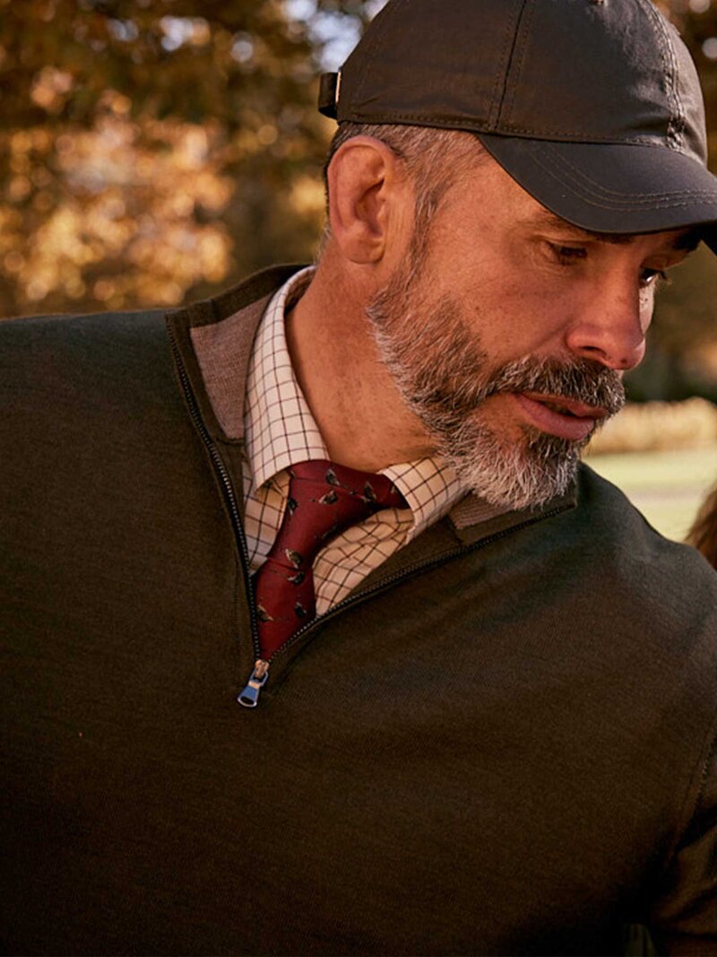 Aston Half Zip Merino Pullover Men