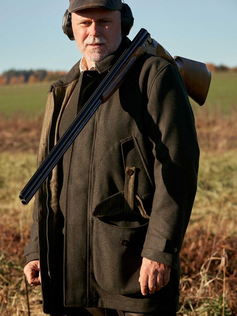 Burley Chevalite Wool Coat Men