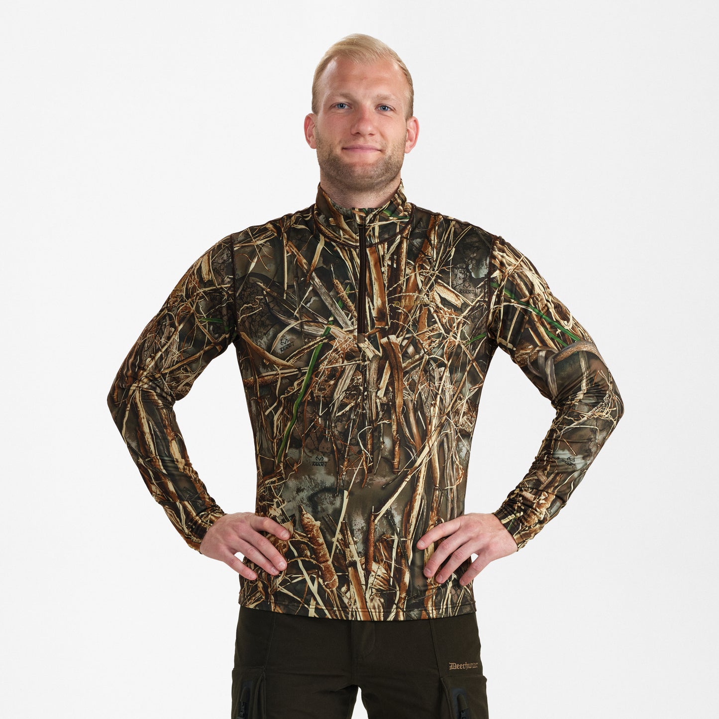 Game T-shirt L/S med dragkedja i halsen