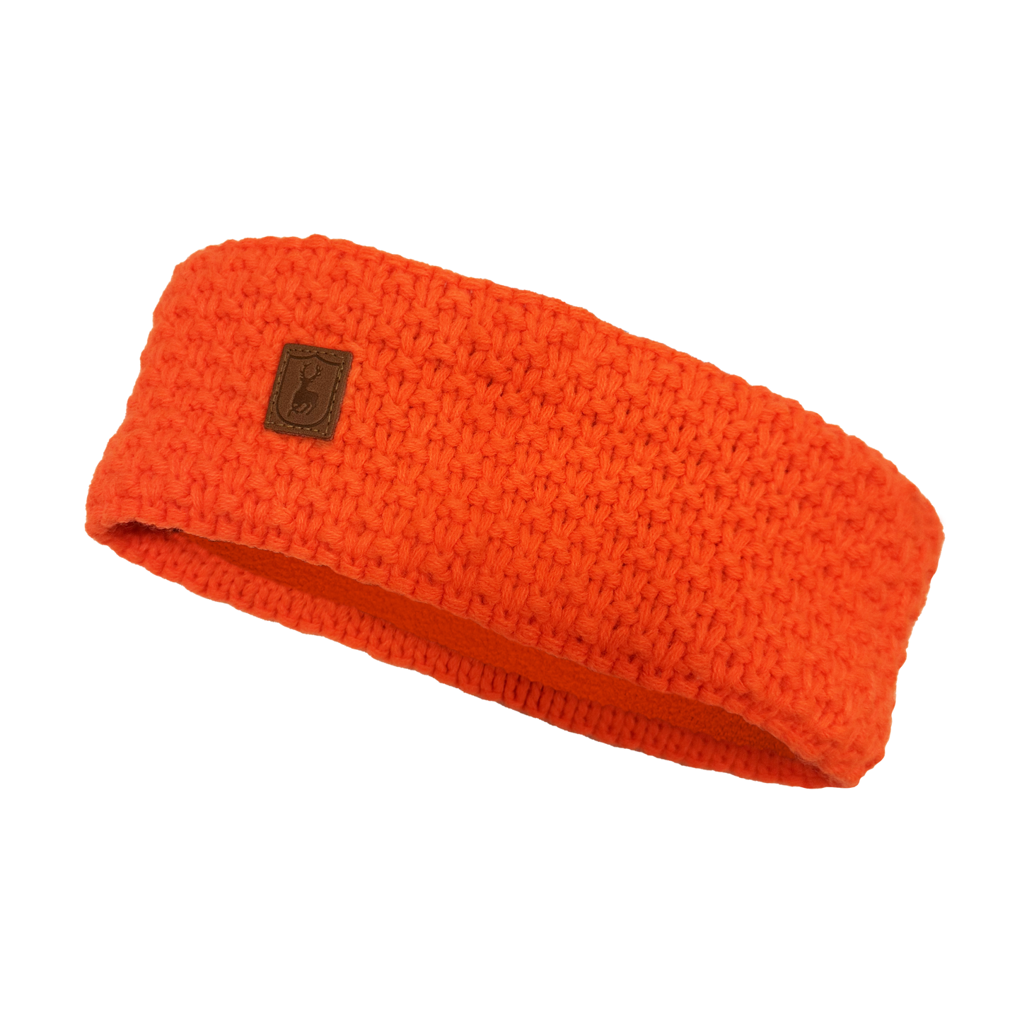Lady Stickad Pannband - Orange - framifrån