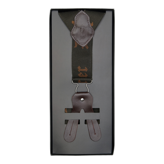 Logo hängslen till knapp