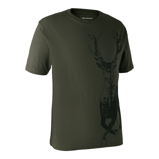 T-shirt med hjort