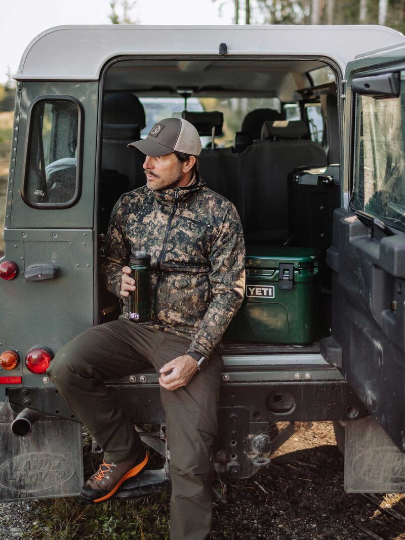 Hunter Stretch Zip Hoodie Men