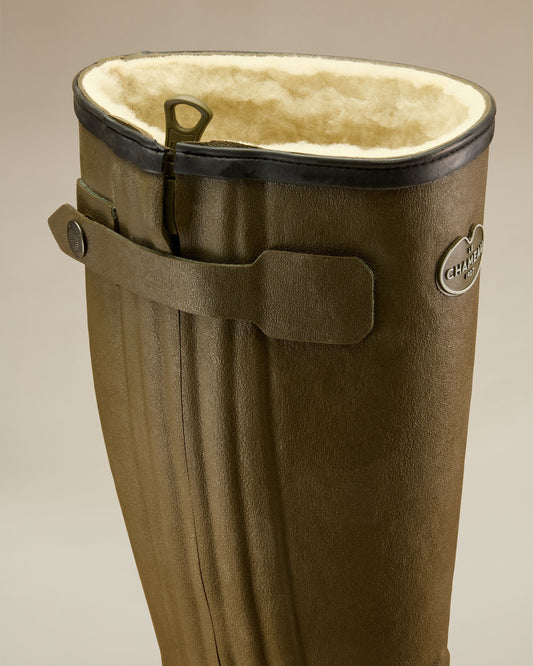 Men's Chasseur Wool Lined Boot - Vert Chameau